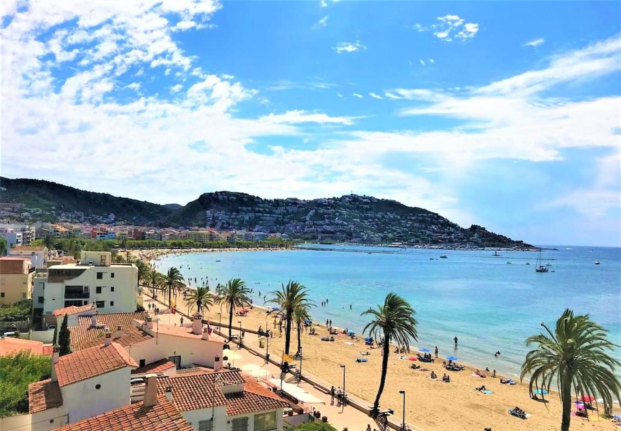 Apartamento En Roses A 2 Min De La Playa Con Vistas Al Mar Av-18 ジローナ エクステリア 写真