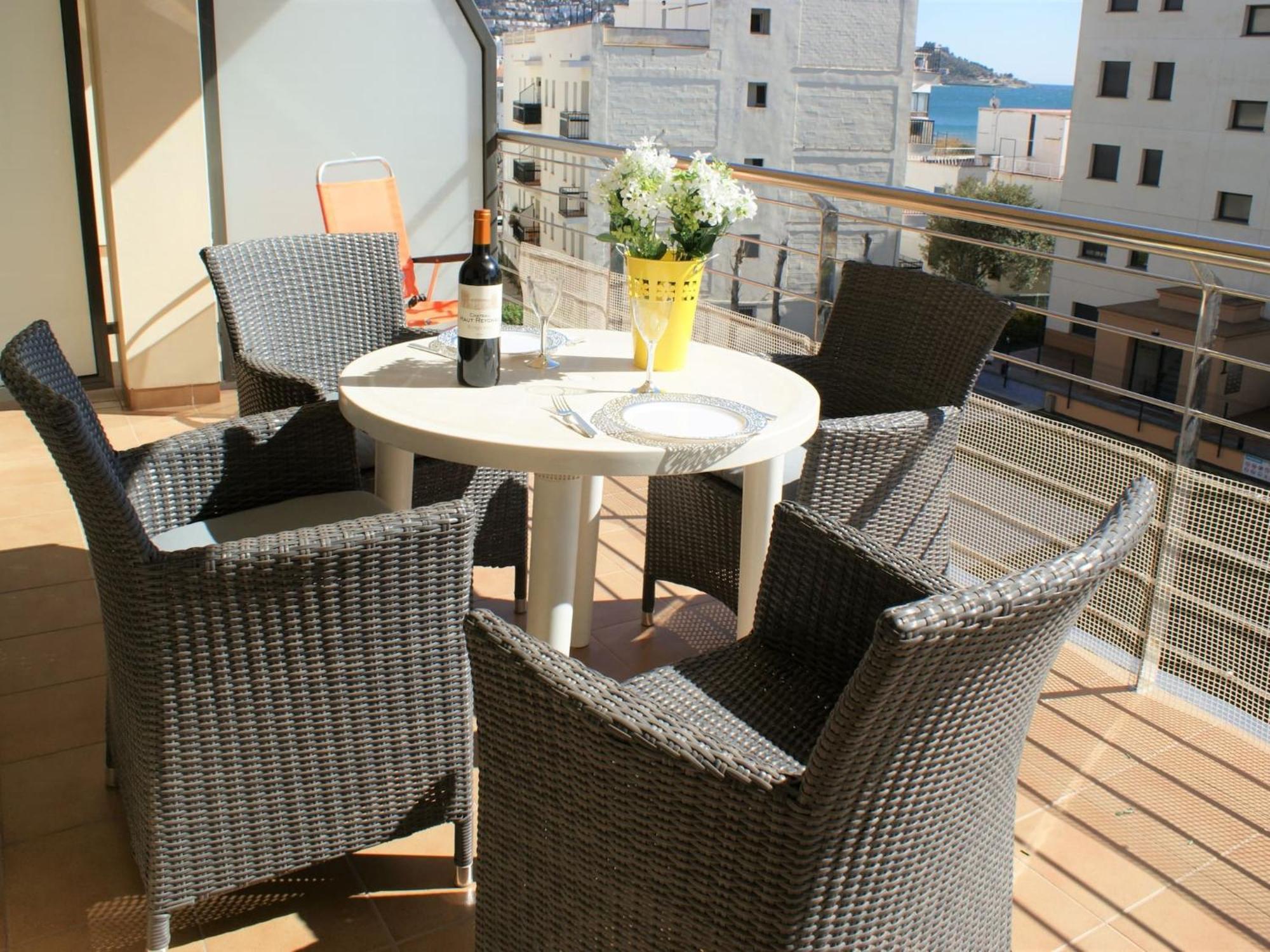 Apartamento En Roses A 2 Min De La Playa Con Vistas Al Mar Av-18 ジローナ エクステリア 写真